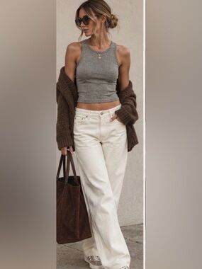 Rag & Bone Piper Carpenter Women’s Jeans in Ecru